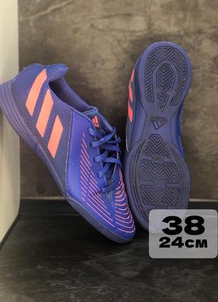 Продам футзалки бампи адідас adidas predator 38 розмір 24 см