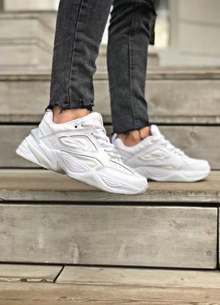 Кросівки nike m2k tekno white білі повністю