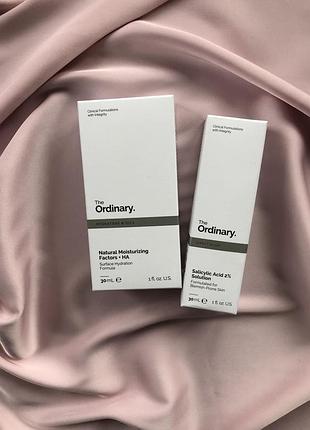 Набор the ordinary салициловая сыворотка и крем для лица