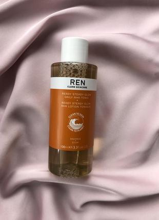 Тоник для лица ren clean skincare ready steady glow day aha toner, 100ml