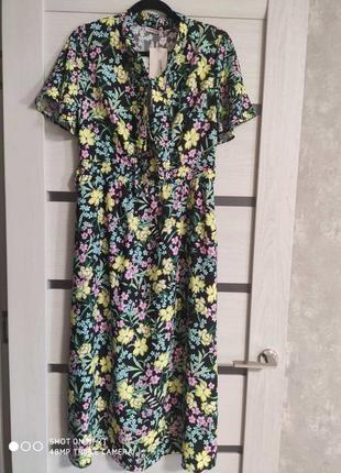 Літня максі сукня квітковий принт orsay розм.402 фото
