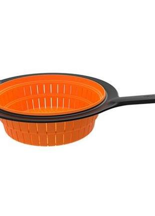 Раскладной дуршлаг 38 см fiskars "functional form" (1027304) пластик ,силикон1 фото