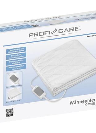 Электрическое одеяло простынь 150х70 см 3 уровня температуры proficare pc-wub (3060) мощность 60 вт6 фото