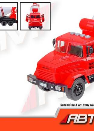 Kmkr-2202-11b будівельна техніка автопром краз батарейки, світло, звук, коробка 32,5*19*12 см