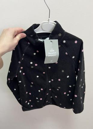 Флісове худі/джемпер на замку h&m/флісовий светр