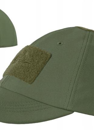 Универсальная зимняя бейсболка из флиса helikon-tex "winter shark skin" (cz-bbw-fs-02) olive