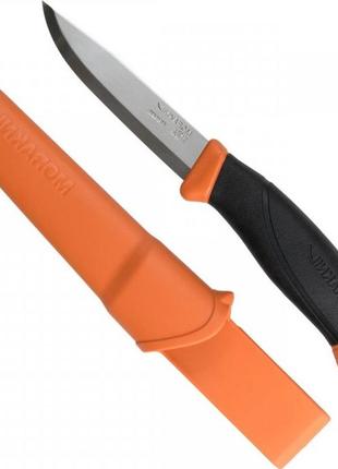 Туристический нож с чехлом morakniv "companion" orange (14073) нержавеющая сталь