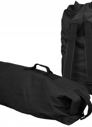 Транспортна тактична сумка - рюкзак 75 літрів mil-tec від sturm "us navy" (13853102) black