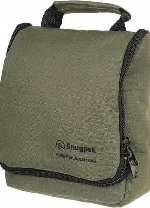 Туристическая косметичка - сумка с зеркалом для принадлежностей snugpak "essential wash bag" olive2 фото