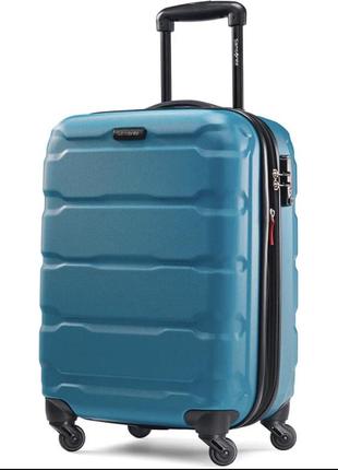 Дорожный чемодан samsonite caribbean blue 100%polycarbonate "l”1 фото