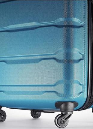Дорожн. чемодан валіза samsonite caribbean blue 100%polycarbonate “l”8 фото