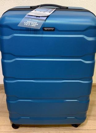 Дорожн. чемодан валіза samsonite caribbean blue 100%polycarbonate “l”9 фото