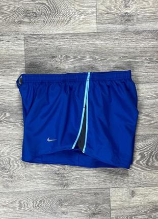 Nike dri-fit running шорты l размер женские  голубые оригинал9 фото