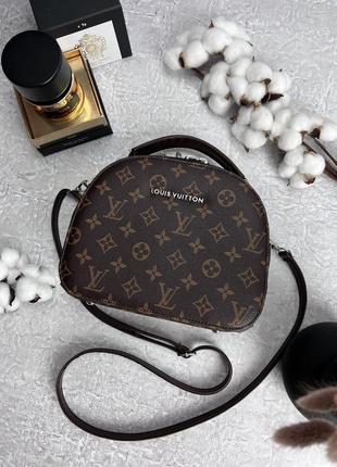 Кожаная женская сумка louis vuitton коричневая женская сумочка на плечо в подарочной упаковке1 фото