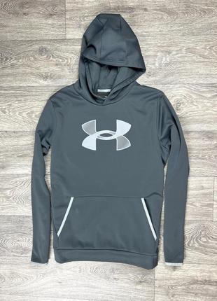 Under armour кофта балахон yxl размер подростковая флисовая с лого оригинал