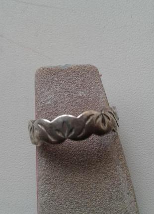 Серебряное обручальное кольцо 925 проба винтаж ссср2 фото