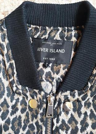 Куртка river island в леопардовый анималистичный принт2 фото