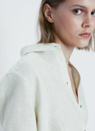 Льняная рубашка massimo dutti3 фото