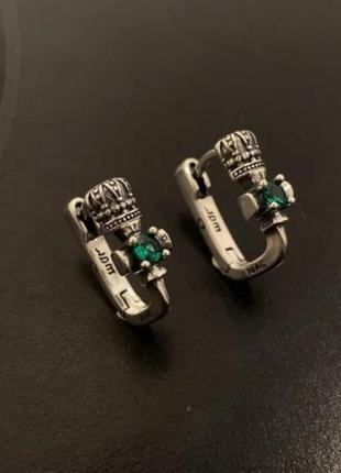 Серьги серебро antic silver original