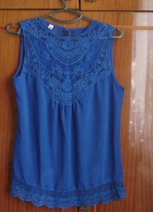 L/xl шифонова брендовий блуза з мереживом дуже красива