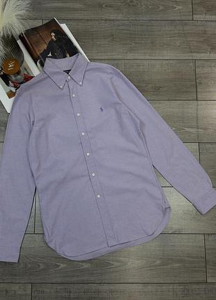 Фірмова сорочка polo  ralph lauren slim fit stretch oxford shirt