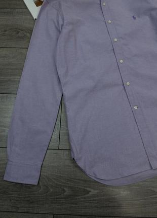 Фирменная рубашка polo ralph lauren slim fit stretch oxford shirt2 фото