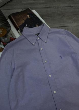 Фирменная рубашка polo ralph lauren slim fit stretch oxford shirt4 фото