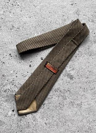 Ermenegildo zegna vintage premium wool cashmere made in italy tie винтажный, люксовый галстук, галстук, кашемир/шерсть2 фото