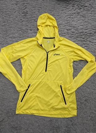 Спортивная кофта asics motiondry, size m(также пойдет на s)
рукав до горла 75
подмышки 52
длина 685 фото