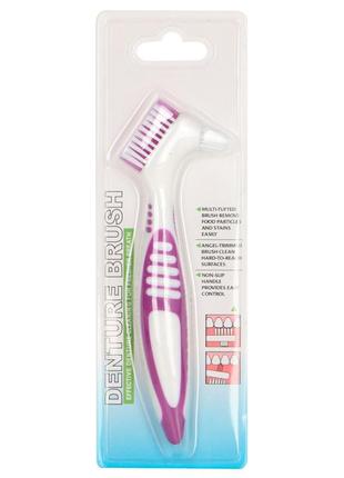 Щітка lesko 29587 purple для чищення зубних протезів ve-334 фото