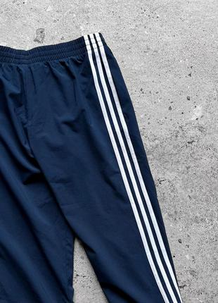 Adidas boys kids blue sport pants 3-stripes детские, подростковые, спортивные штаны5 фото