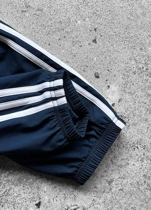 Adidas boys kids blue sport pants 3-stripes детские, подростковые, спортивные штаны8 фото