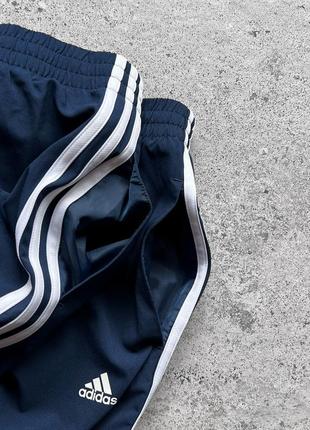 Adidas boys kids blue sport pants 3-stripes детские, подростковые, спортивные штаны6 фото