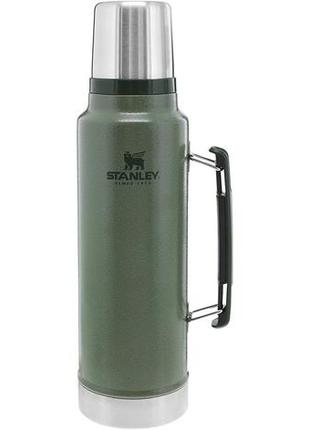 Термос stanley legendary classic bottle hammertone green 1.4l