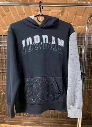 Світшот jordan big logo vintage sport чоловіча з капюшоном