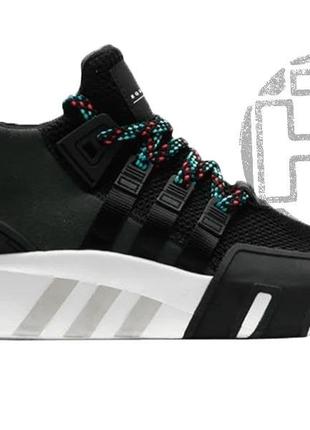 Мужские кроссовки adidas eqt bask adv core black/sub green cq29931 фото