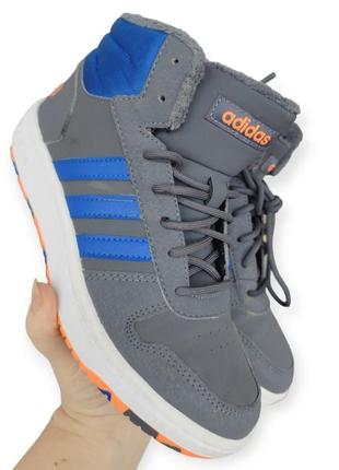 Высокие подростковые кроссовки adidas hoops mid 2.01 фото