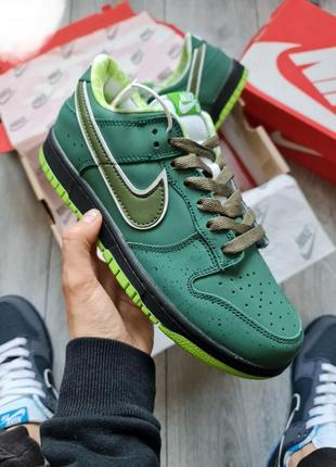 Мужские кроссовки nike sb dunk low concepts green lobster