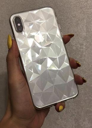 Чехол силикон прозрачный «битое стекло» для iphone 6/6s 3