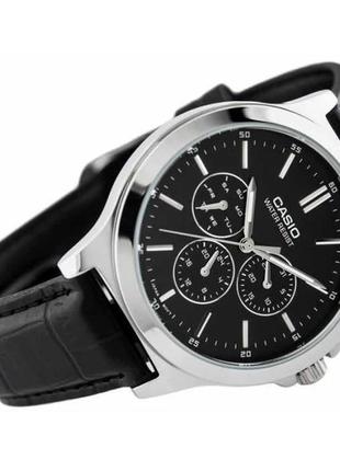 Чоловічий годинник casio classic mtp-v300l-1audf, чорний колір