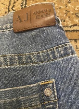 Класичні сині джинси без потертостей від armani jeans4 фото