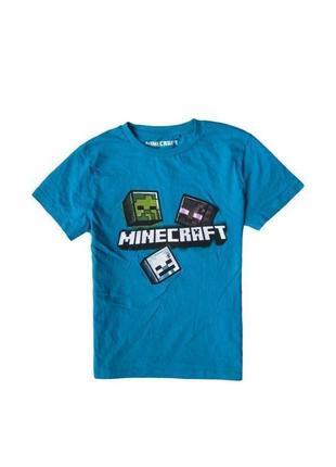 2 шт хлопковая футболка майнкрафт minecraft  pack license t-shirt next7 фото