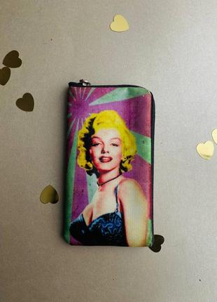 1+1 =3 !!! чохол на телефон чехол з принтом на блискавці мерлін монро