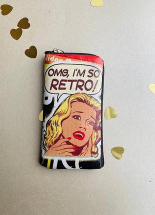1+1 =3 !!! чохол на телефон чехол з принтом на блискавці ретро