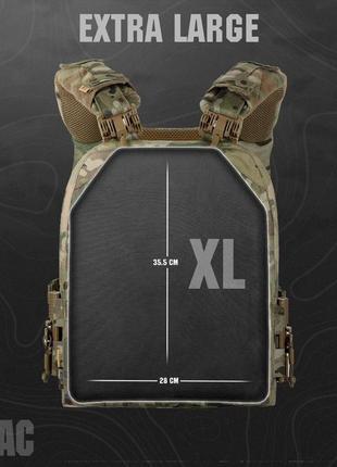 Комплект захисту від м-тас xl: плитоноска xl, горжилет, захист плечей та паху (фартух) і камербанд з5 фото