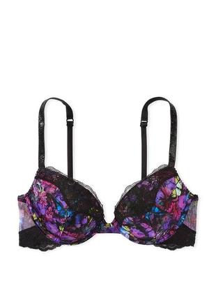 Комплект victoria's secret shine chain strap lace push-up bra + pants2 фото