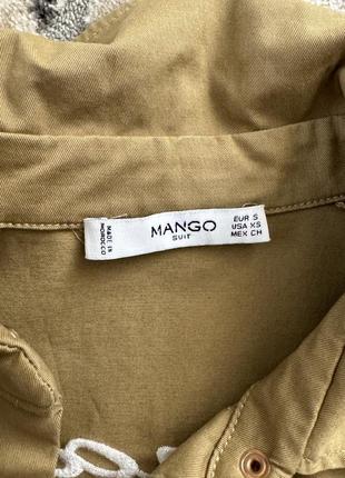 Джинс-коттон рубашка от mango. очень стильная. одевала 2 раза сзади принт3 фото