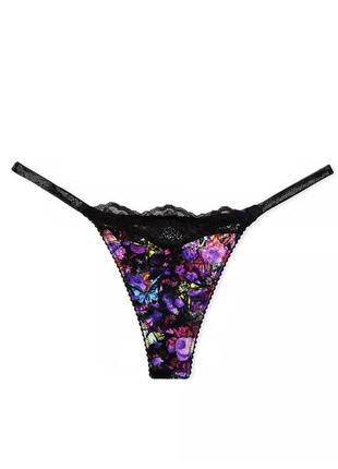 Комплект victoria's secret shine chain strap lace push-up bra + pants4 фото