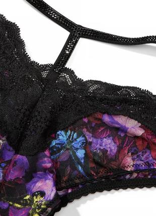 Комплект victoria's secret shine chain strap lace push-up bra + pants8 фото