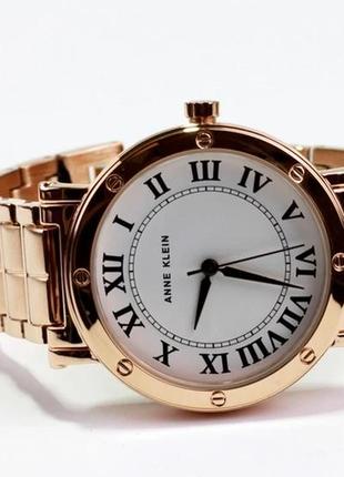 Женские часы anne klein ak/4012wtrg. женские часы золотые3 фото